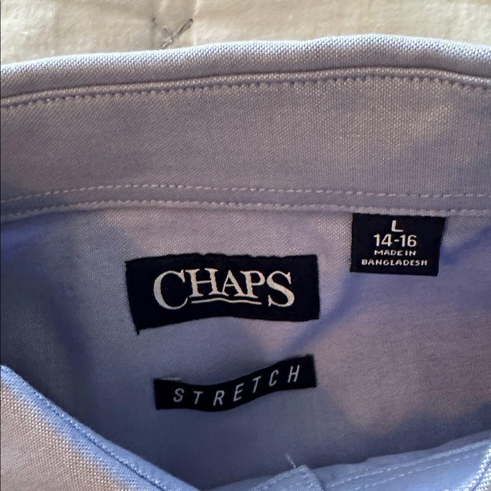 Chaps Boy’s Light Blue Dress Shirt - Picture 2 of 5